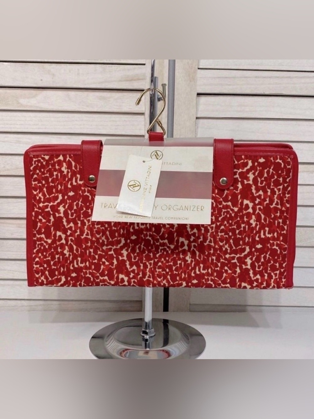 NWT Adrienne Vittadini Fold-Out Jewelry Travel Bag PRICE FIRM